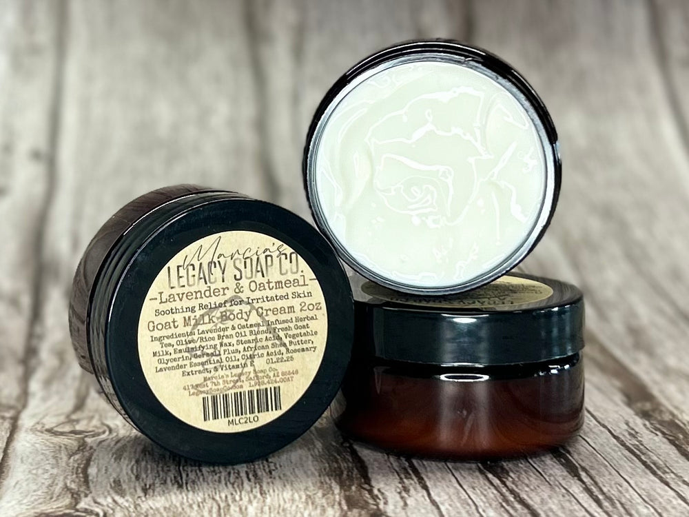 Goat Milk Body Cream 2oz - Lavender & Oatmeal