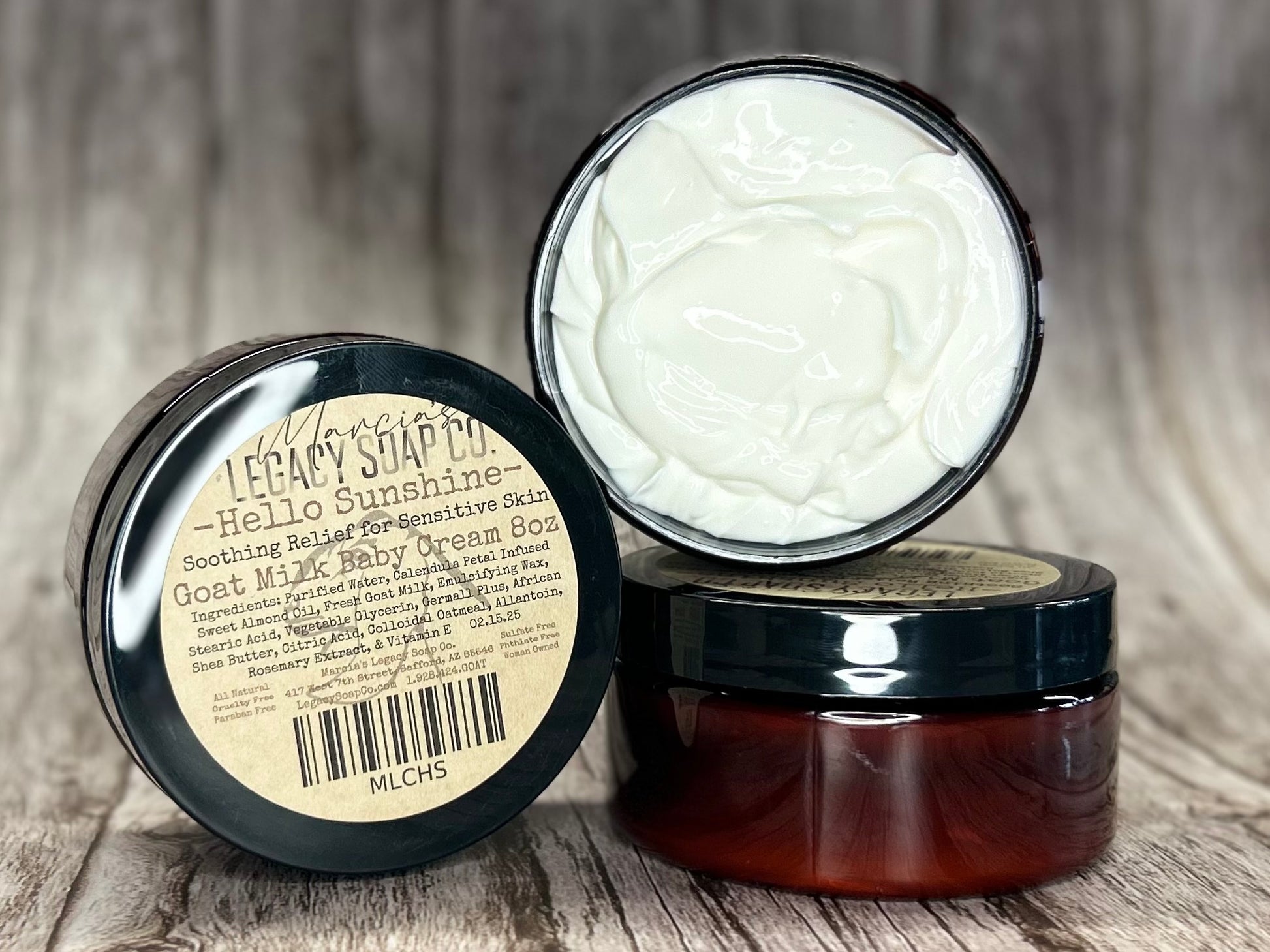 Goat Milk Body Cream 8oz - Hello Sunshine for Babies & Sensitive Skin