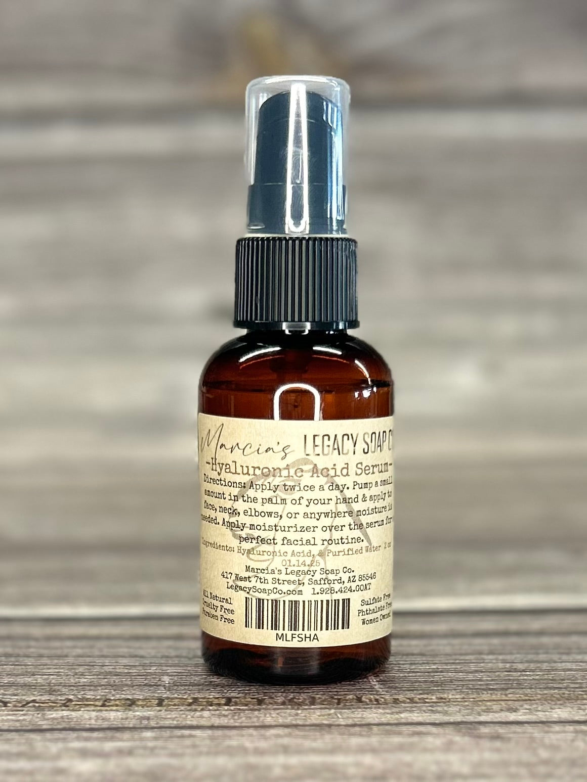 Face Care Serums 2oz - Hyaluronic Acid