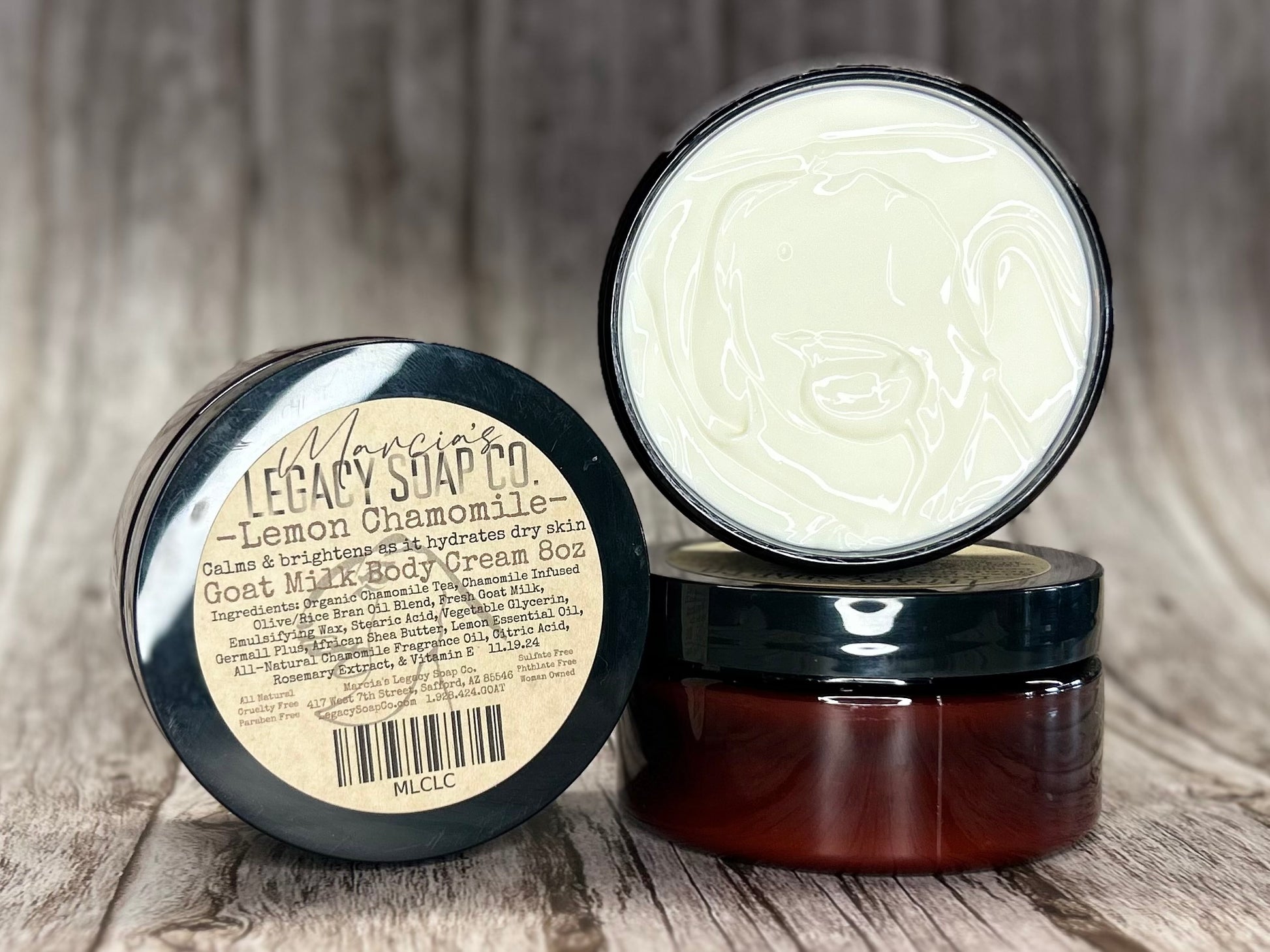 Goat Milk Body Cream 8oz - Lemon Chamomile