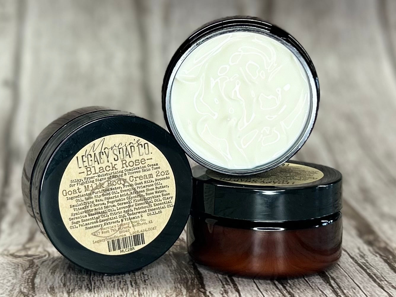Goat Milk Body Cream 2oz - Black Rose