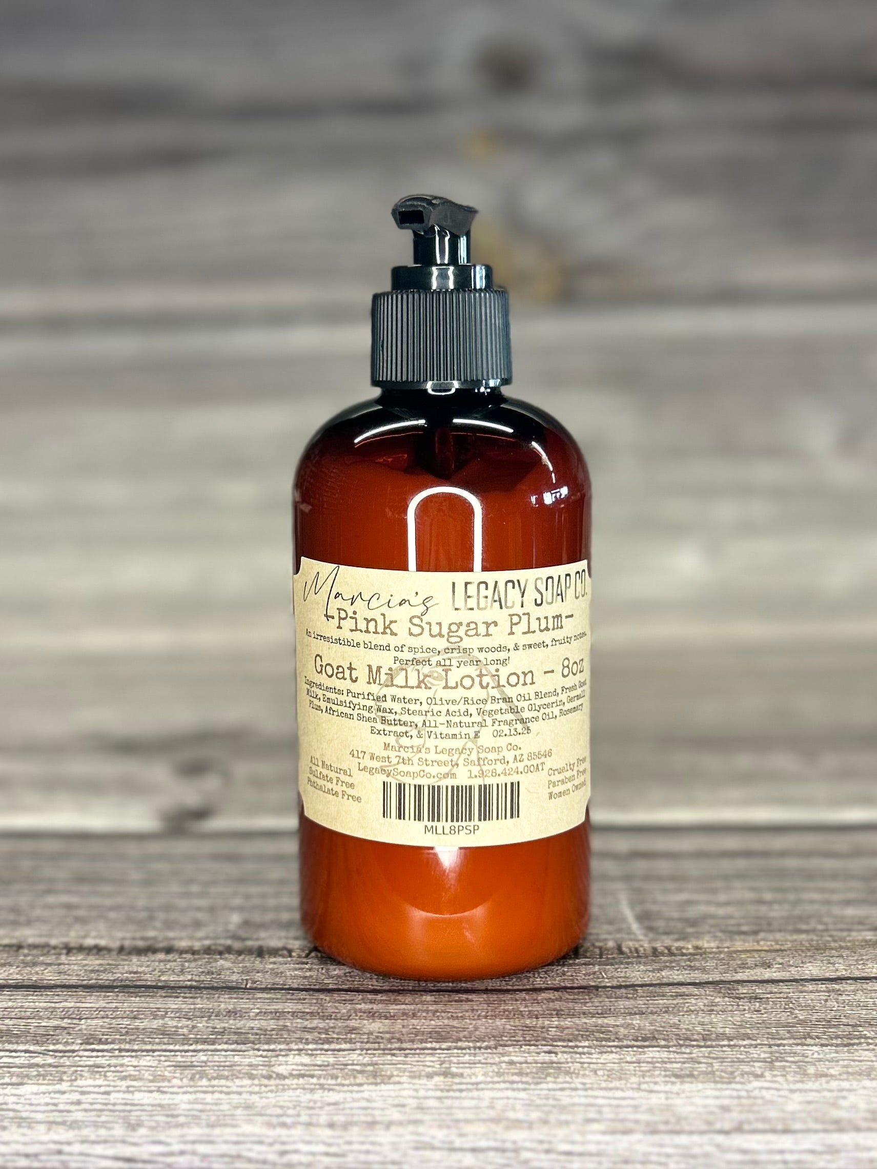 Goat Milk Lotion 8oz - Pink Sugar Plum