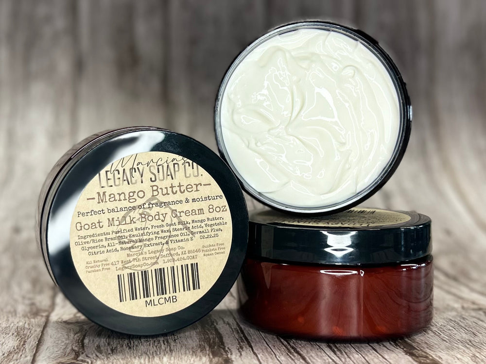 Goat Milk Body Cream 8oz - Mango Butter