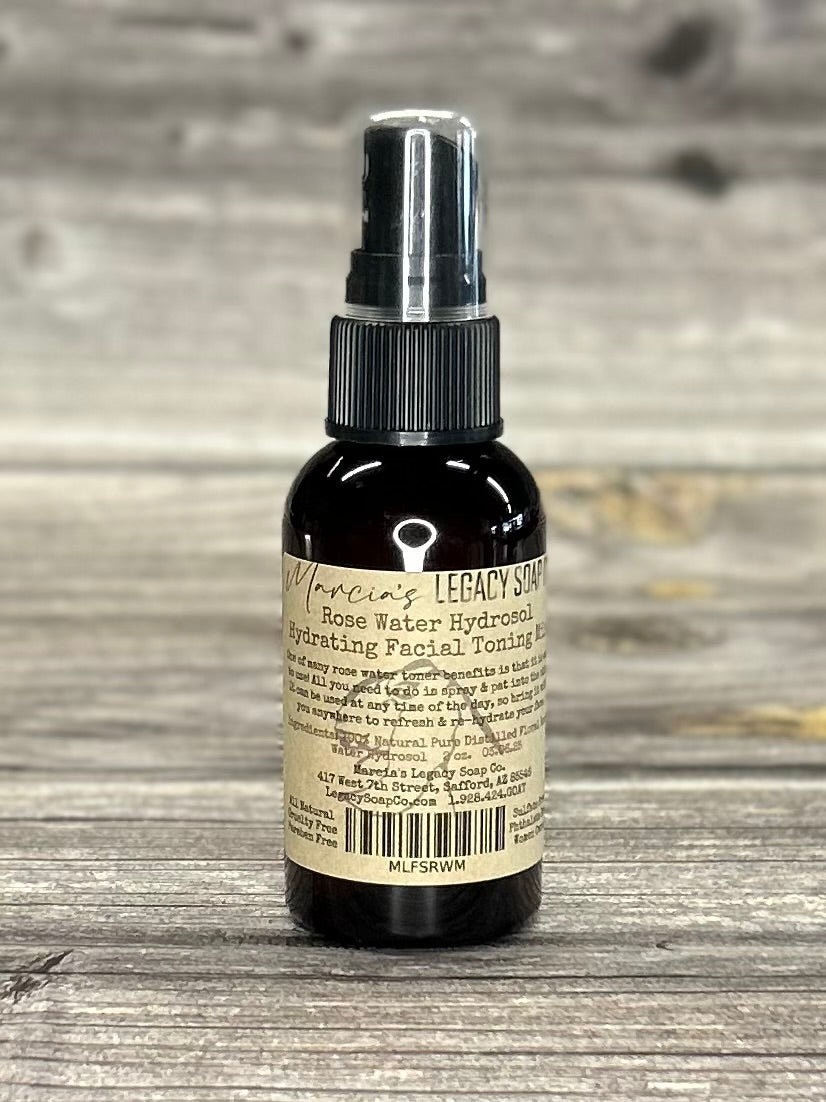 Face Care Serums 2oz - Rose Water Hydrosol Hydrating Facial Toning Mist
