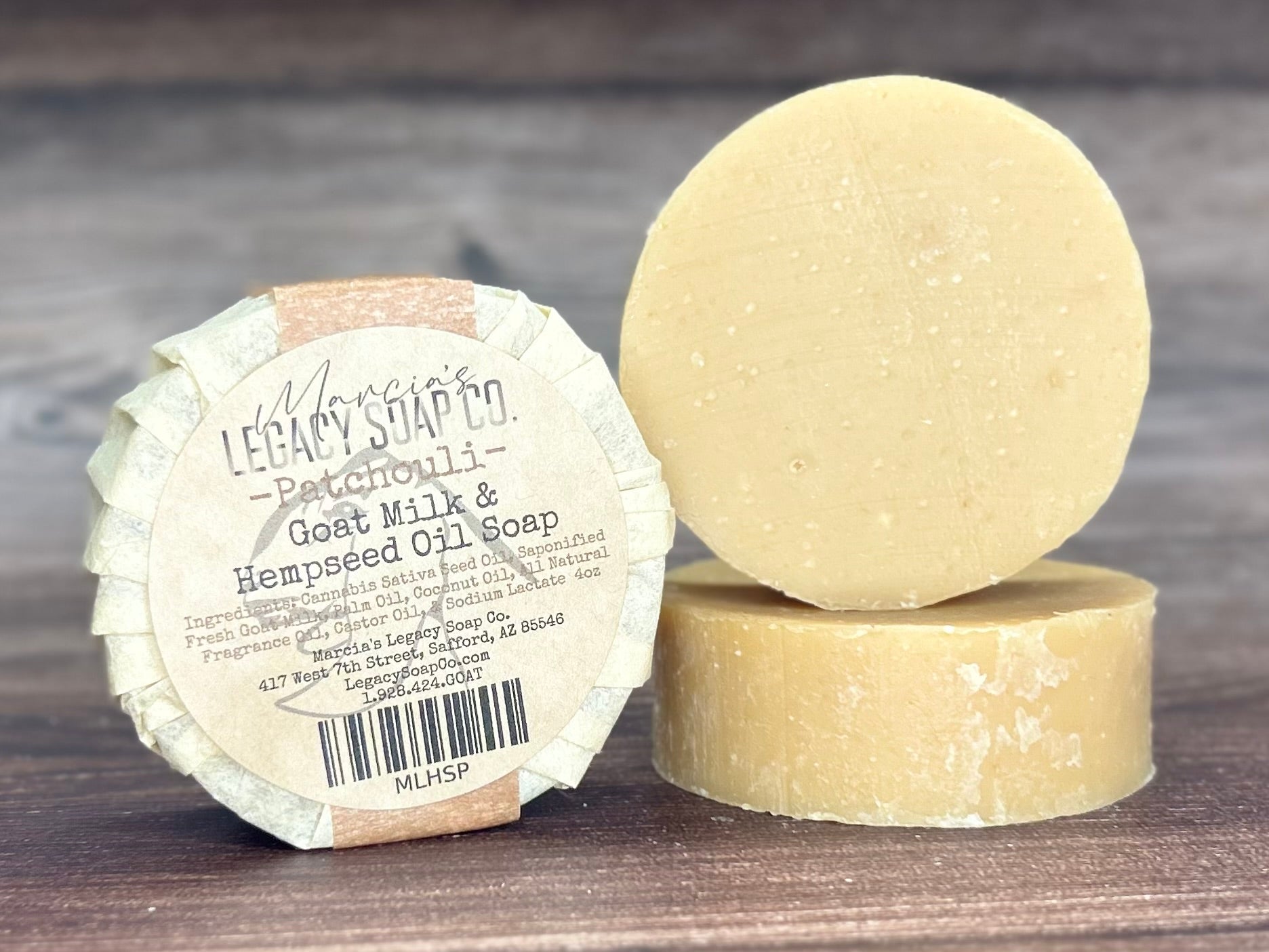 Goat Milk Specialty Soap - Hempseed Oil - Patchouli