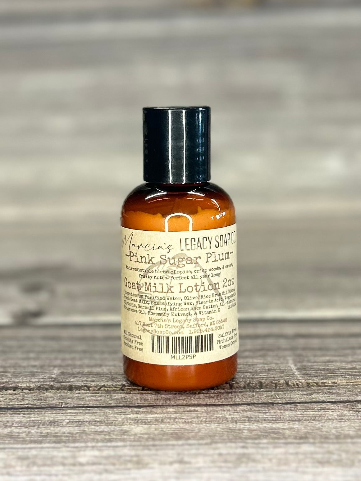 Goat Milk Lotion 2oz - Pink Sugar Plum