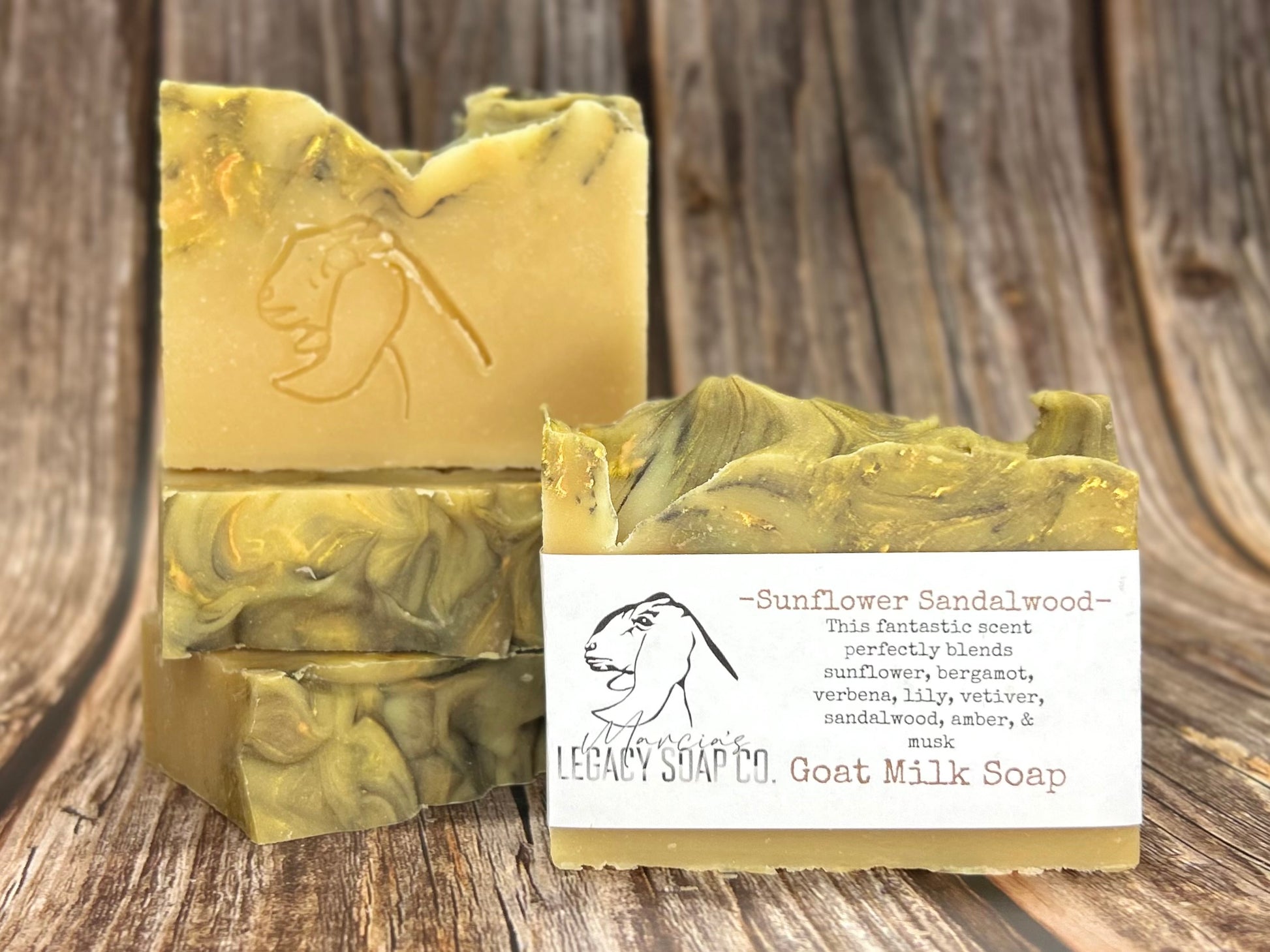Goat Milk Soap - Sunflower Sandalwood