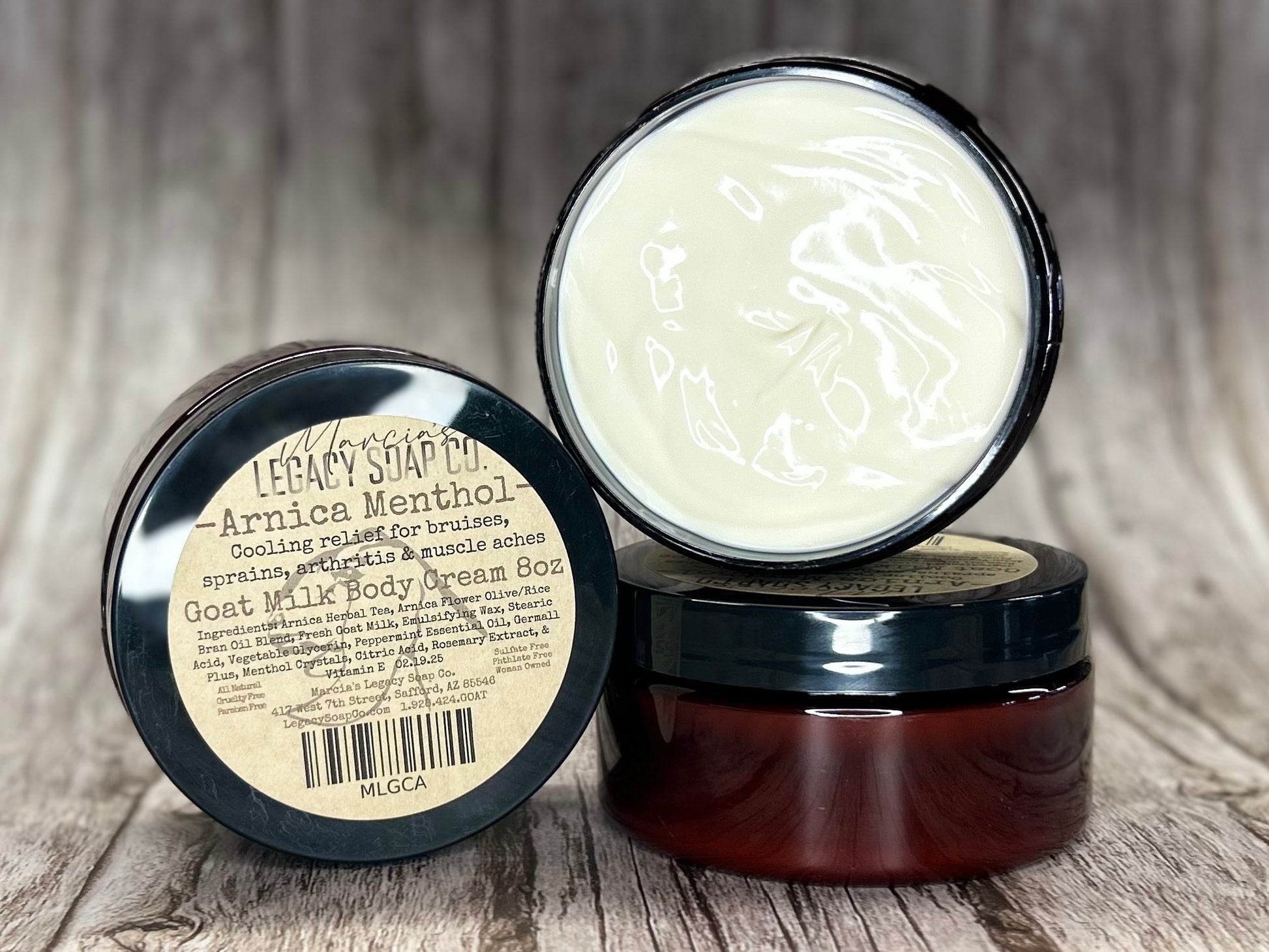 Goat Milk Body Cream 8oz - Arnica Menthol