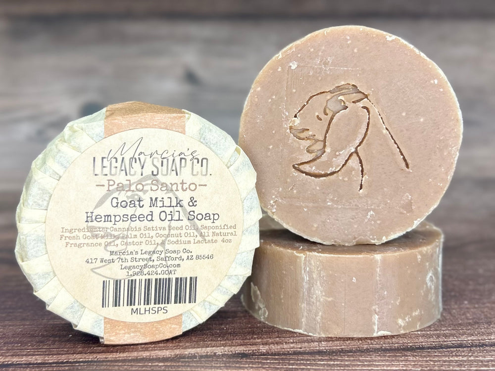 Goat Milk Specialty Soap - Hempseed Oil - Palo Santo