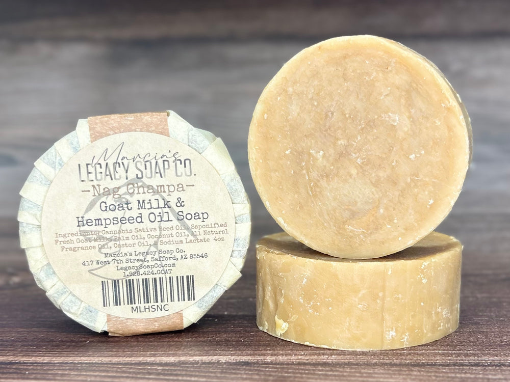 Goat Milk Specialty Soap - Hempseed Oil - Nag Champa