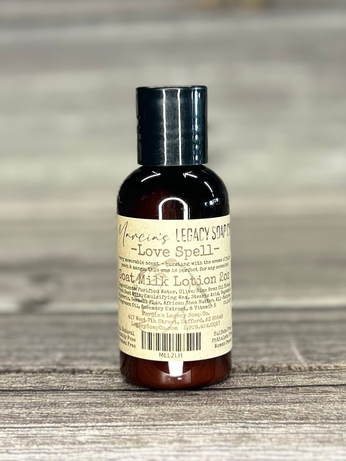 Goat Milk Lotion 2oz - Love Spell