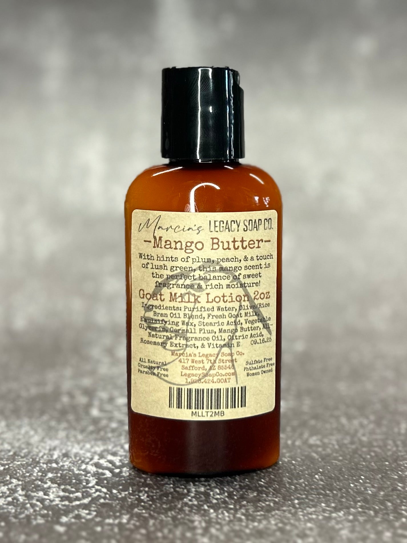 Goat Milk Lotion 2oz - Mango Butter