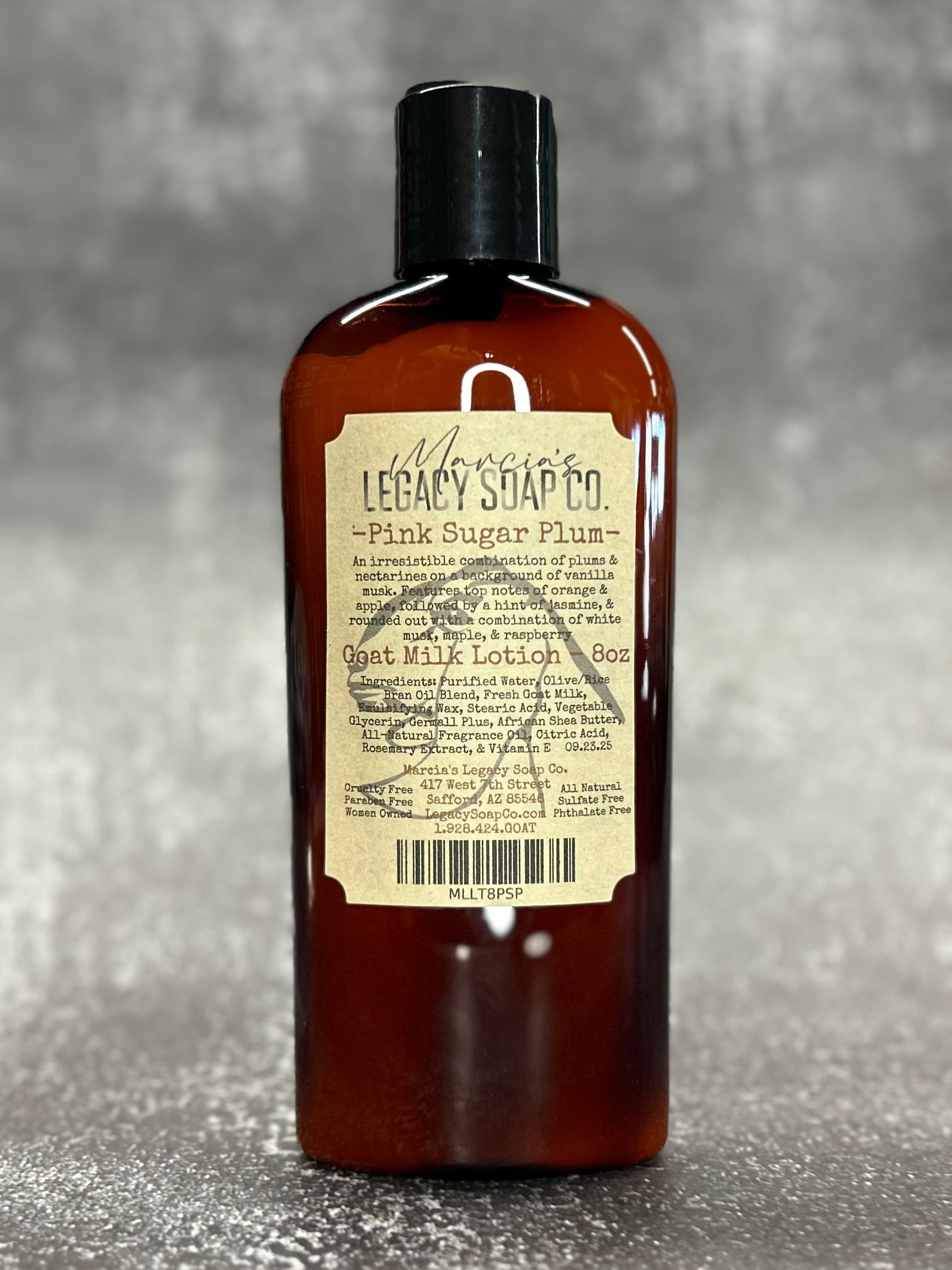 Goat Milk Lotion 8oz - Pink Sugar Plum