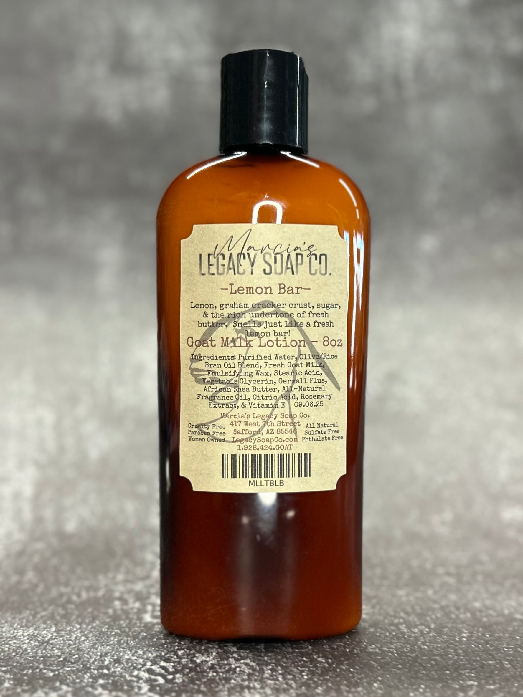 Goat Milk Lotion 8oz - Lemon Bar