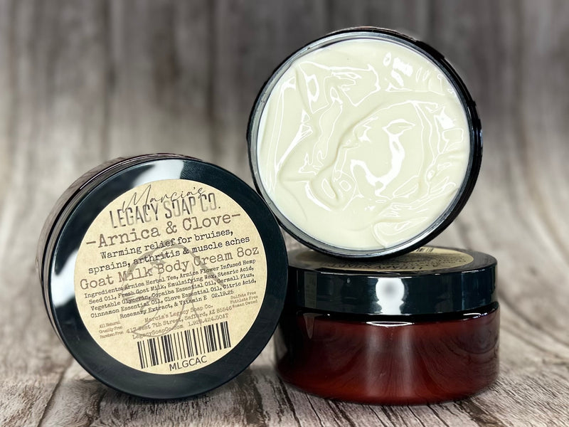 Goat Milk Body Cream 8oz - Arnica & Clove