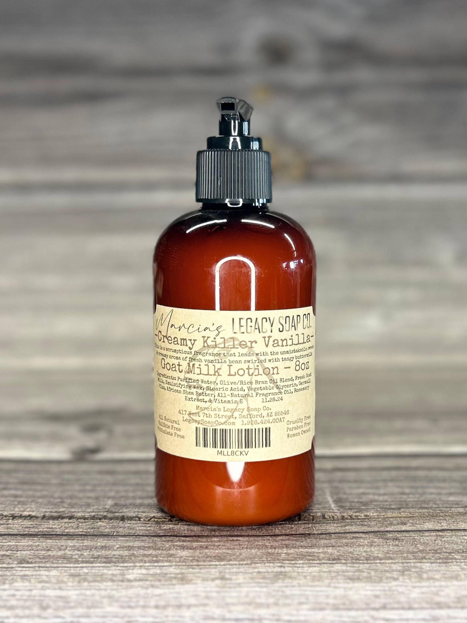 Goat Milk Lotion 8oz - Creamy Killer Vanilla