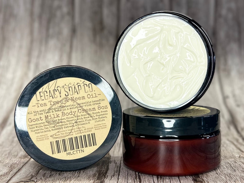 Goat Milk Body Cream 2oz - Tea Tree & Neem Oil