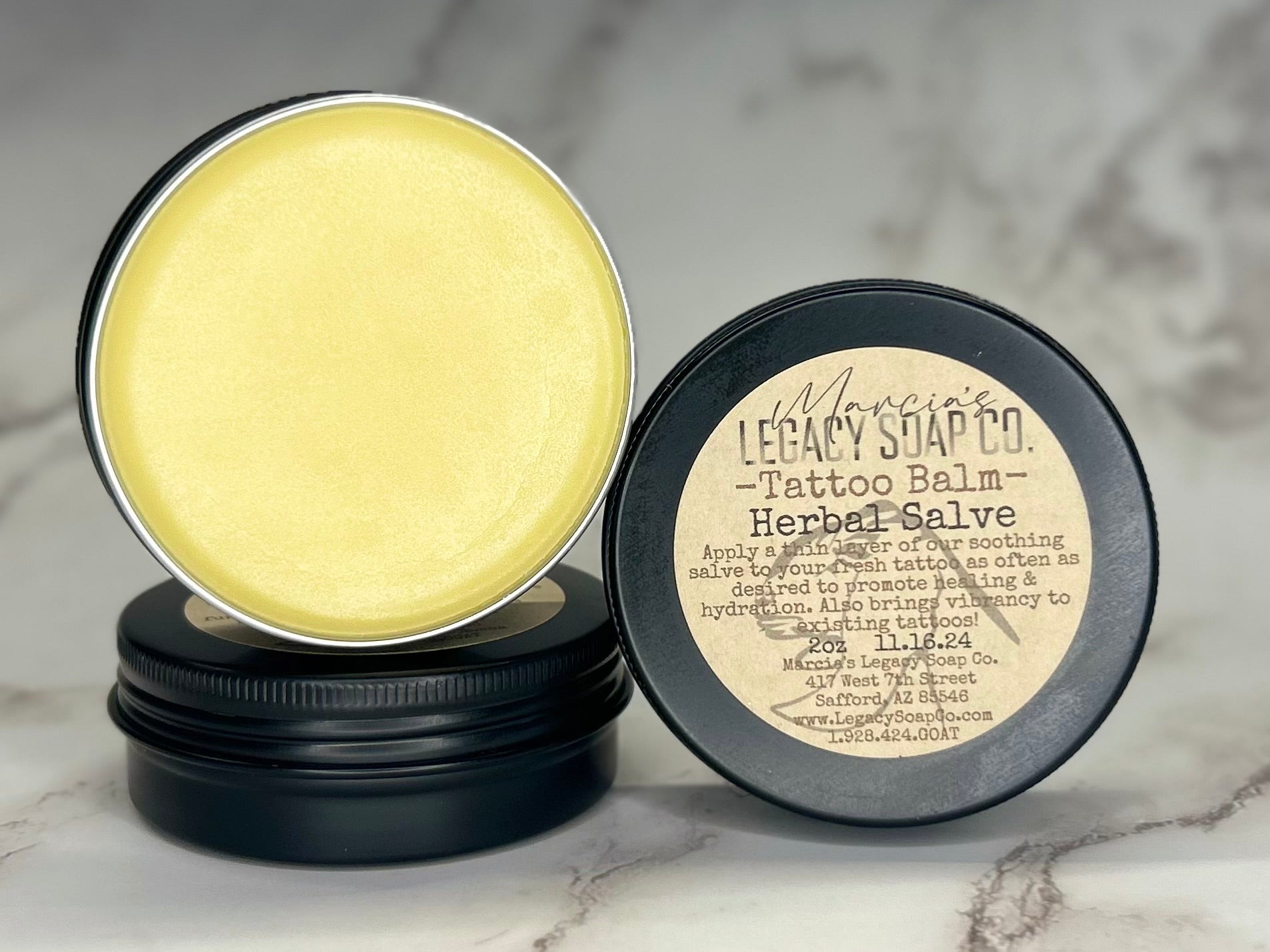 Arizona Beeswax Herbal Salve 2oz - Tattoo Balm