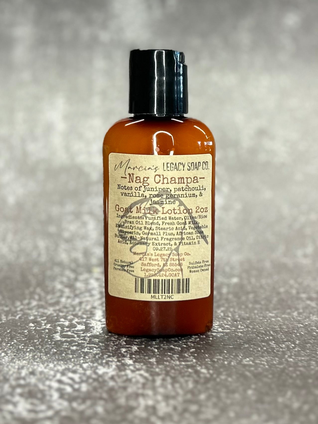 Goat Milk Lotion 2oz - Nag Champa