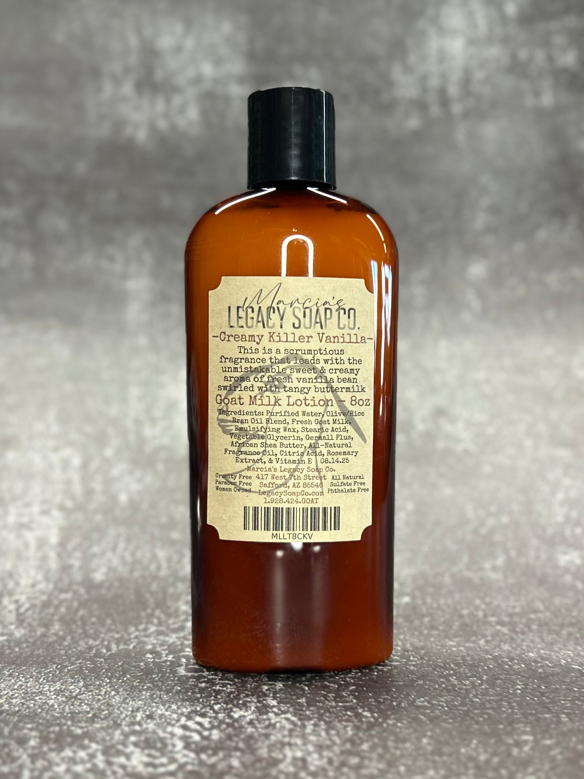 Goat Milk Lotion 8oz - Creamery Vanilla (Formally Creamy Killer Vanilla)