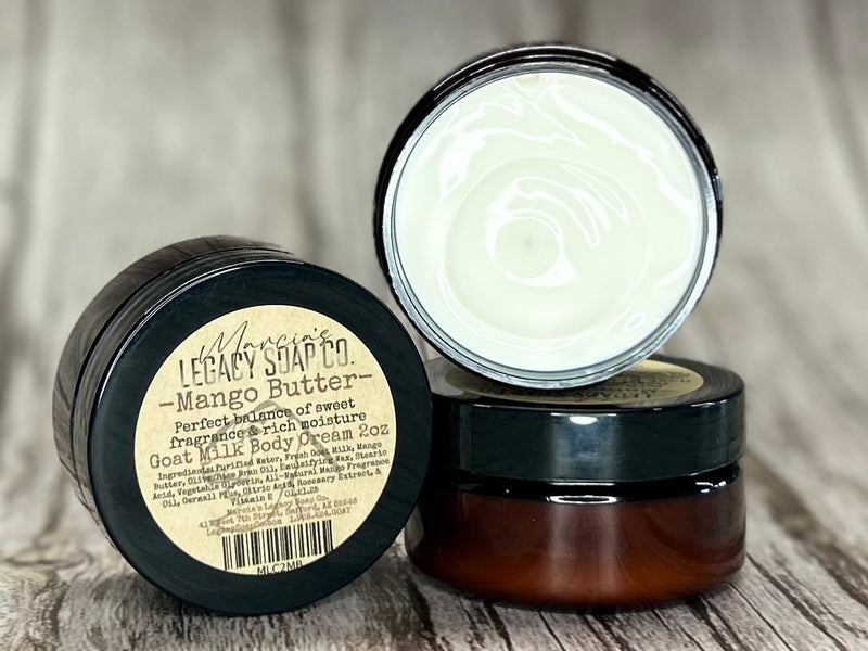 Goat Milk Body Cream 2oz - Mango Butter