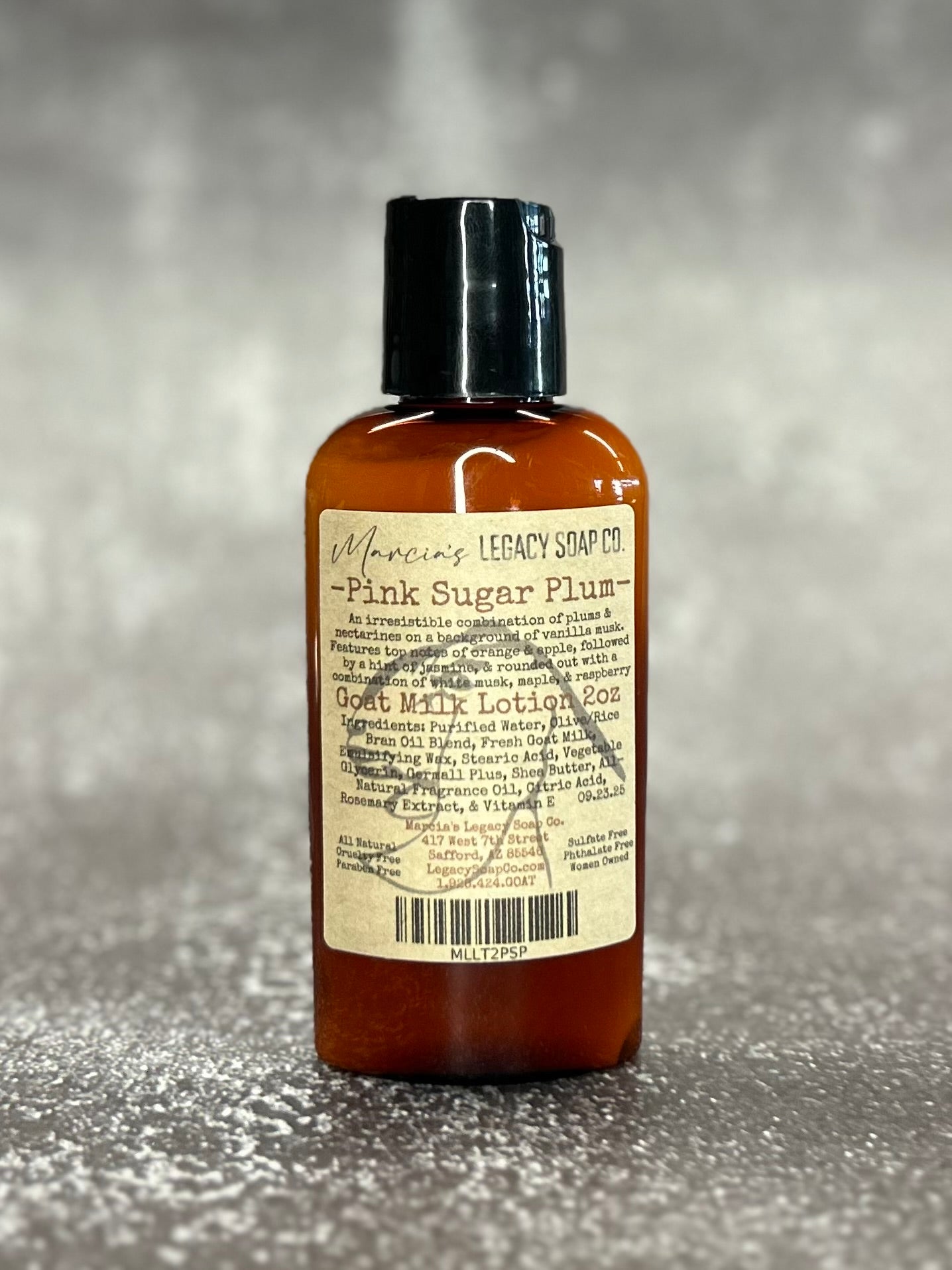 Goat Milk Lotion 2oz - Pink Sugar Plum