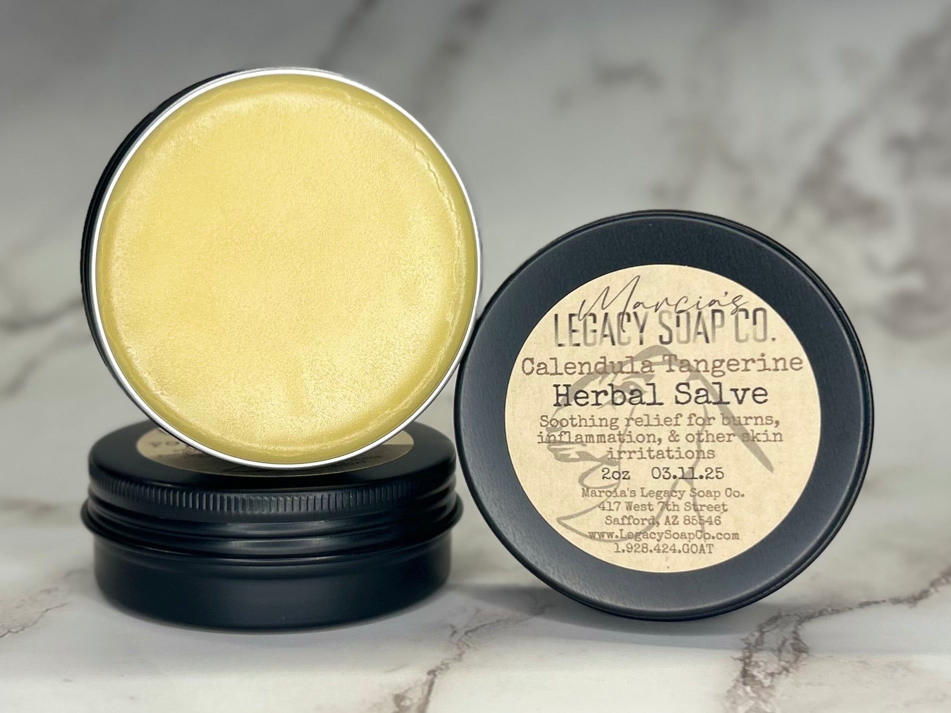 Arizona Beeswax Herbal Salve 2oz - Calendula Tangerine