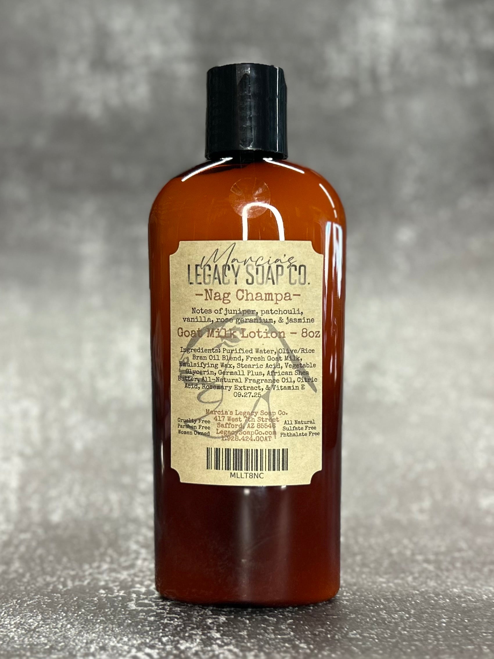 Goat Milk Lotion 8oz - Nag Champa