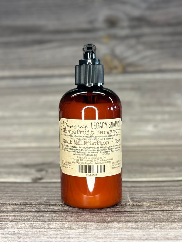 Goat Milk Lotion 8oz - Grapefruit Bergamot