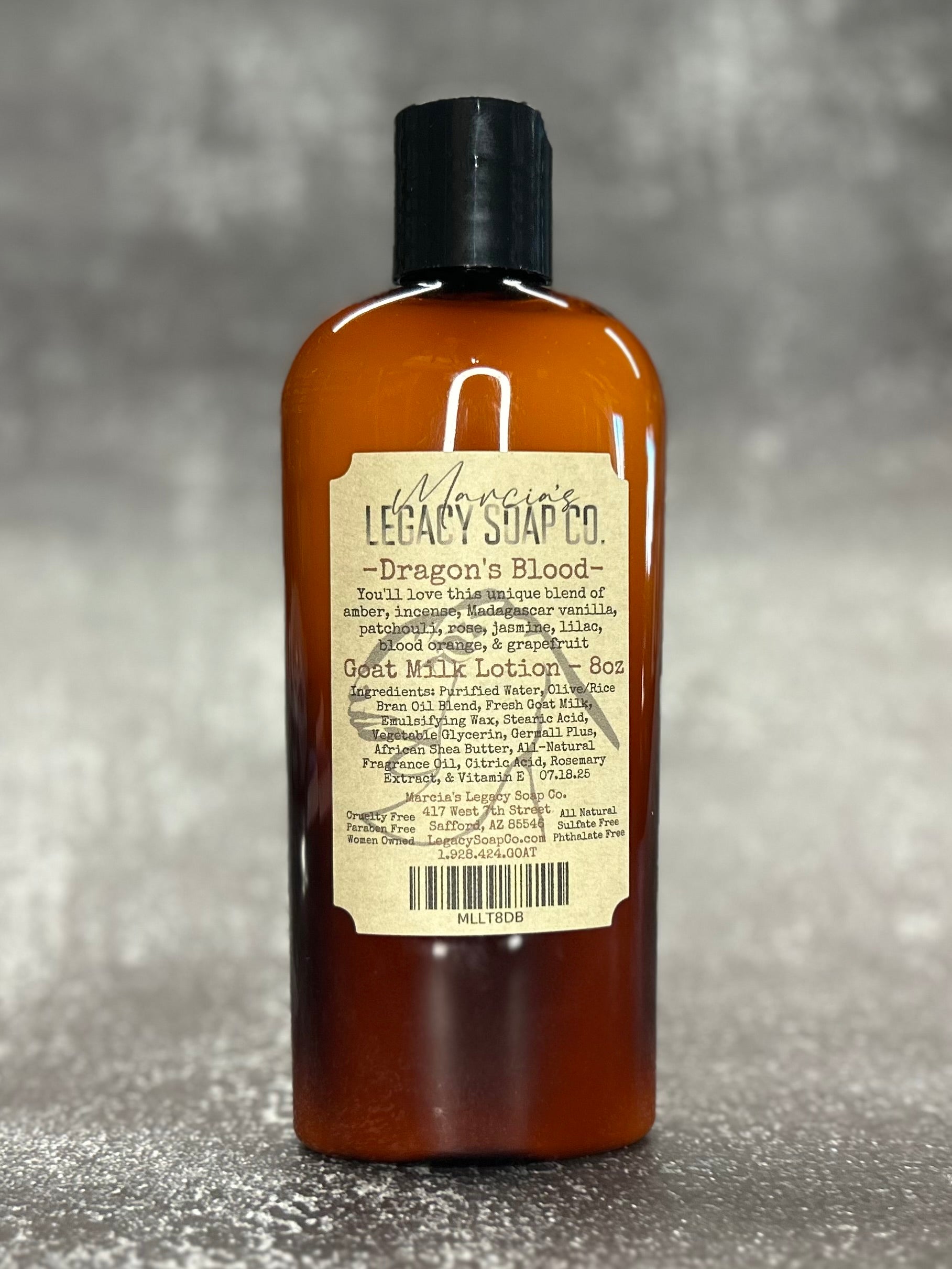 Goat Milk Lotion 8oz - Dragon's Blood