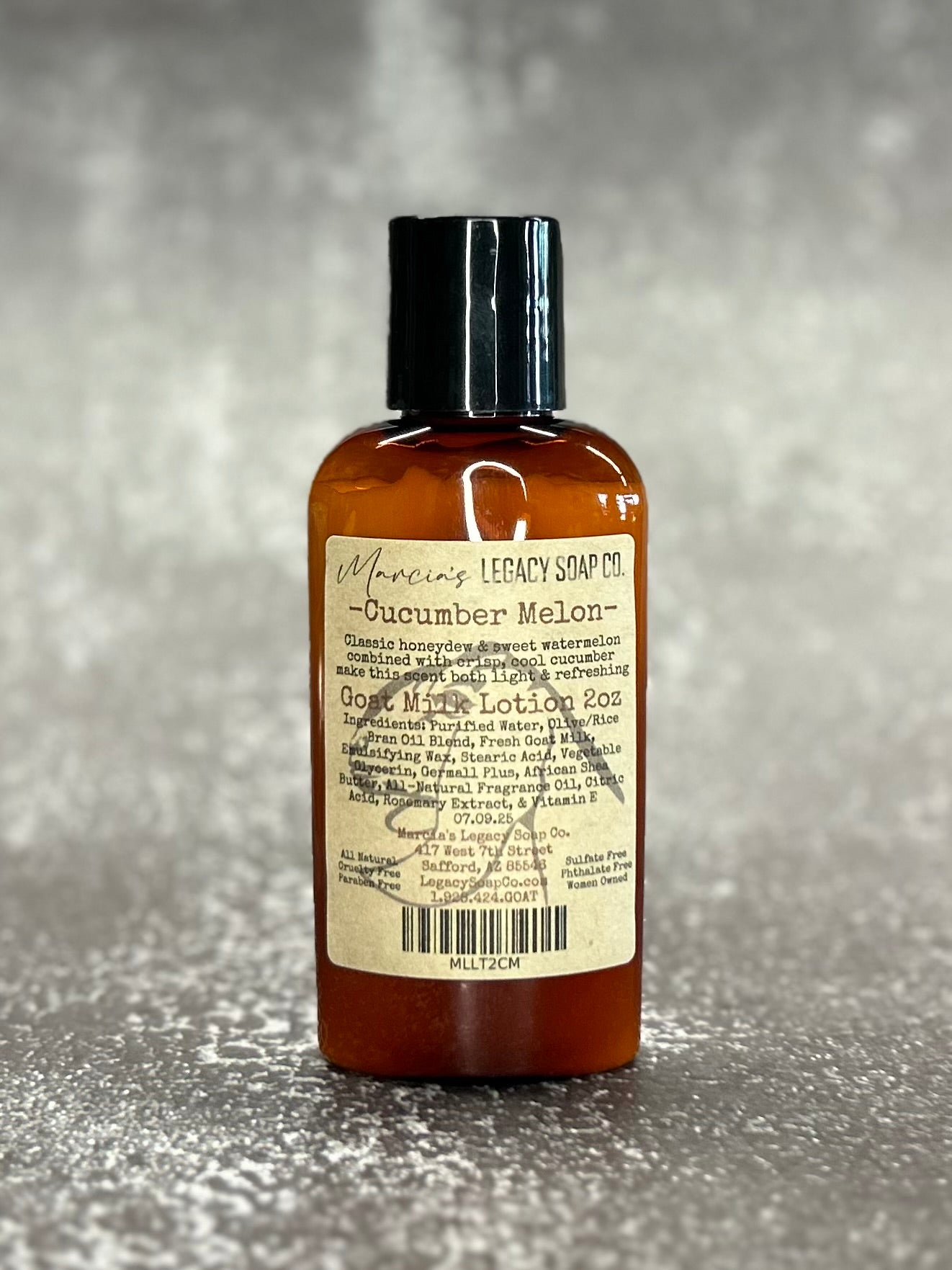 Goat Milk Lotion 2oz - Cucumber Melon