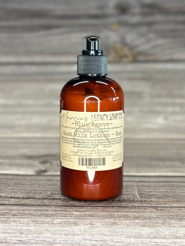 Goat Milk Lotion 8oz - Blue Agave