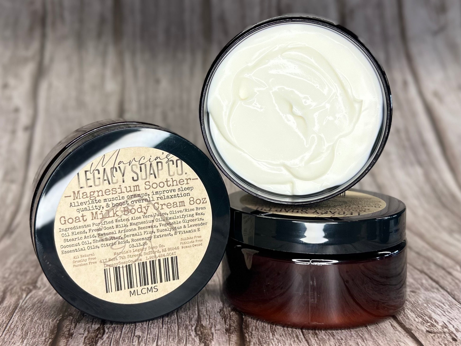 Goat Milk Body Cream 8oz - Magnesium Soother
