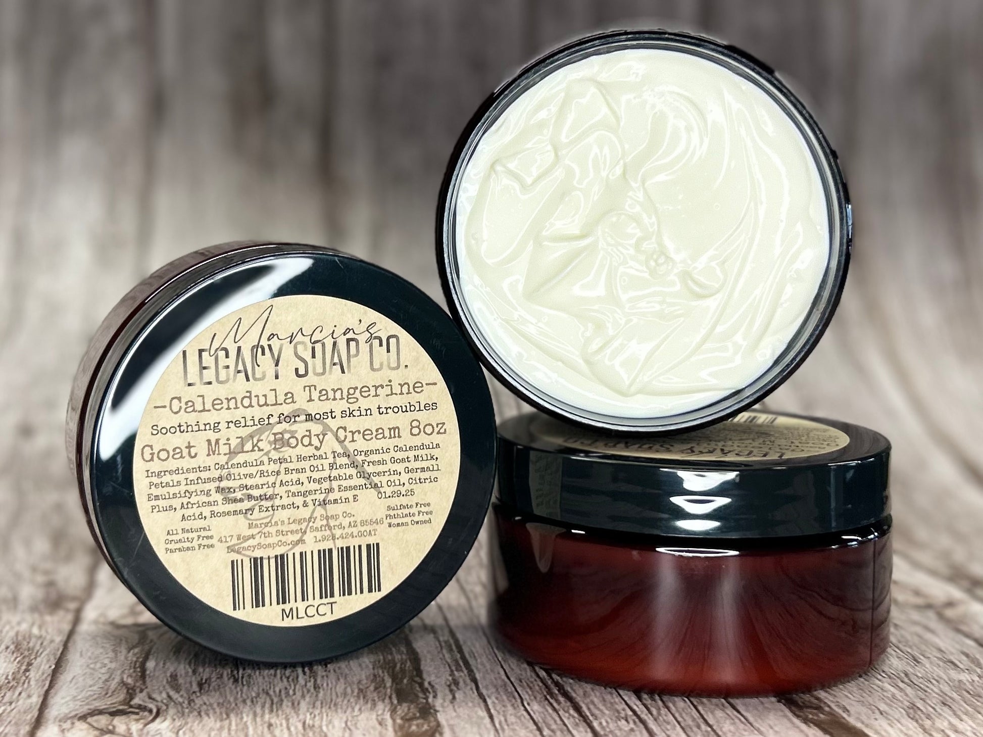Goat Milk Body Cream 8oz - Calendula Tangerine