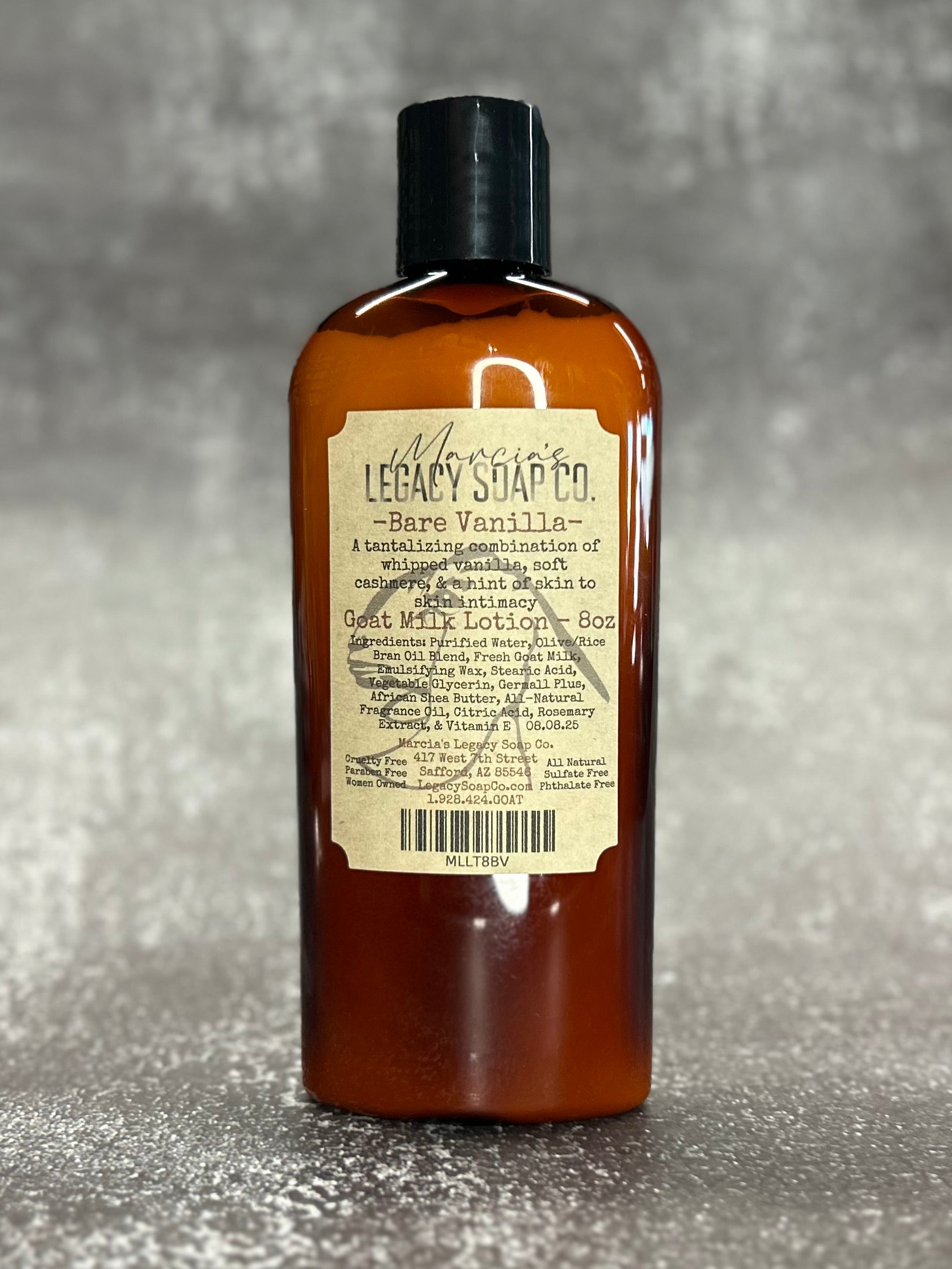 Goat Milk Lotion 8oz - Bare Vanilla