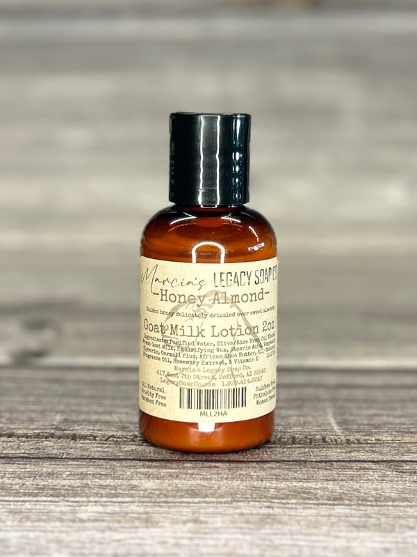 Goat Milk Lotion 2oz - Honey Almond