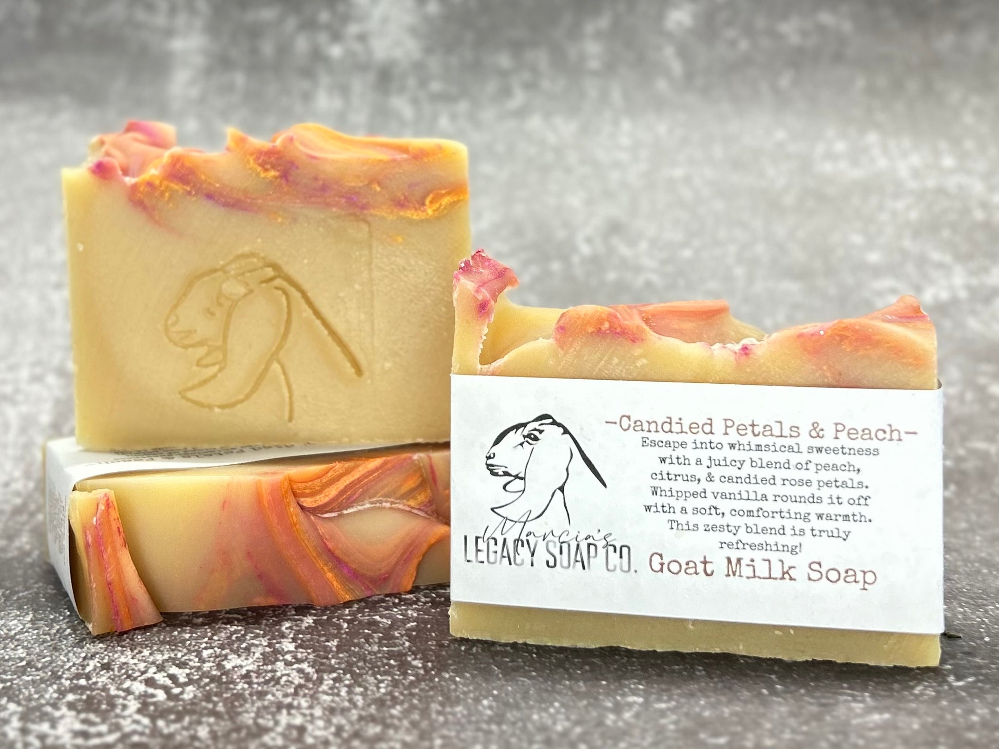 Goat Milk Soap - Candied Petals & Peach