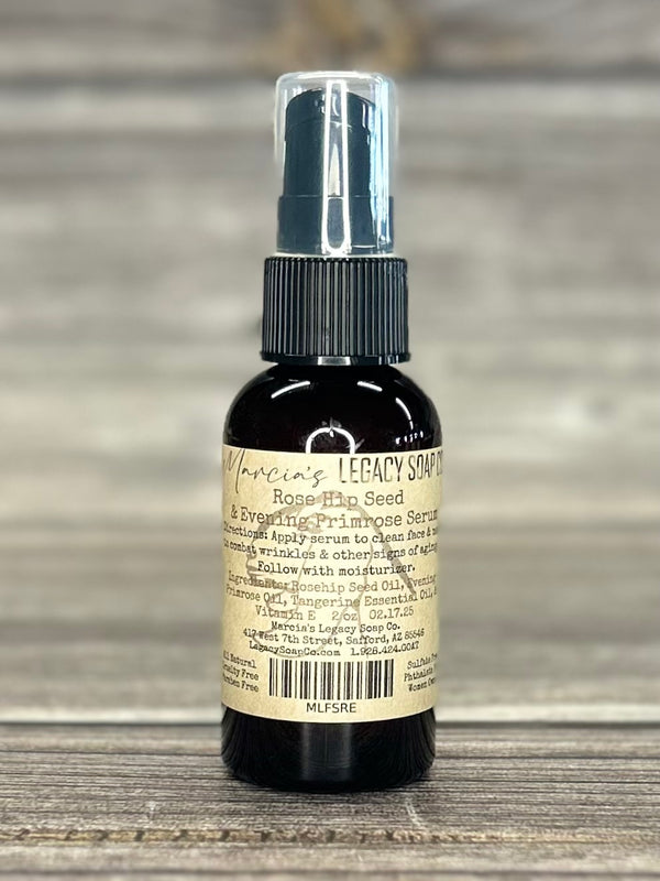 Face Care Serums 2oz - Rose Hip Seed & Evening Primrose