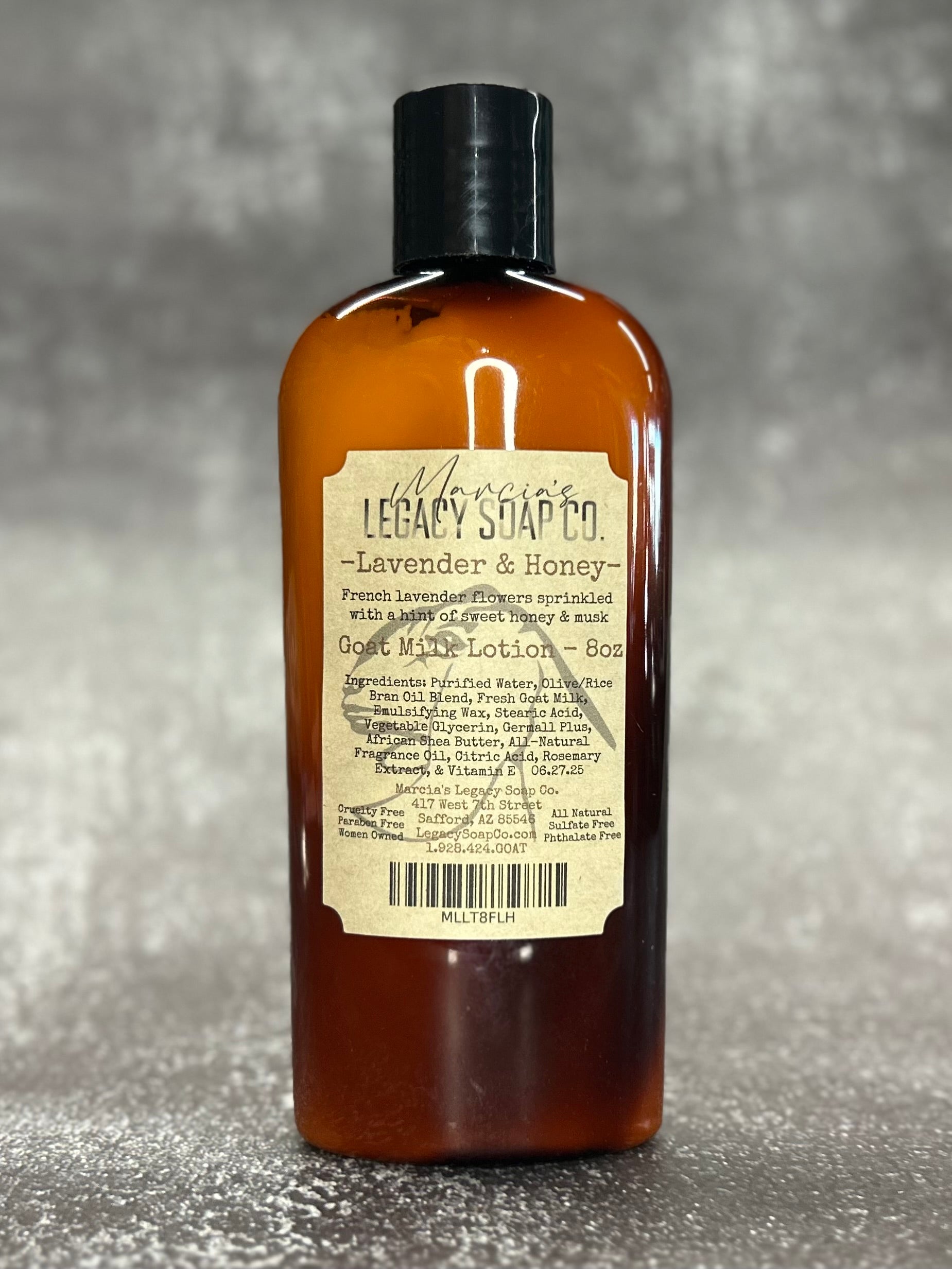 Goat Milk Lotion 8oz - Lavender & Honey
