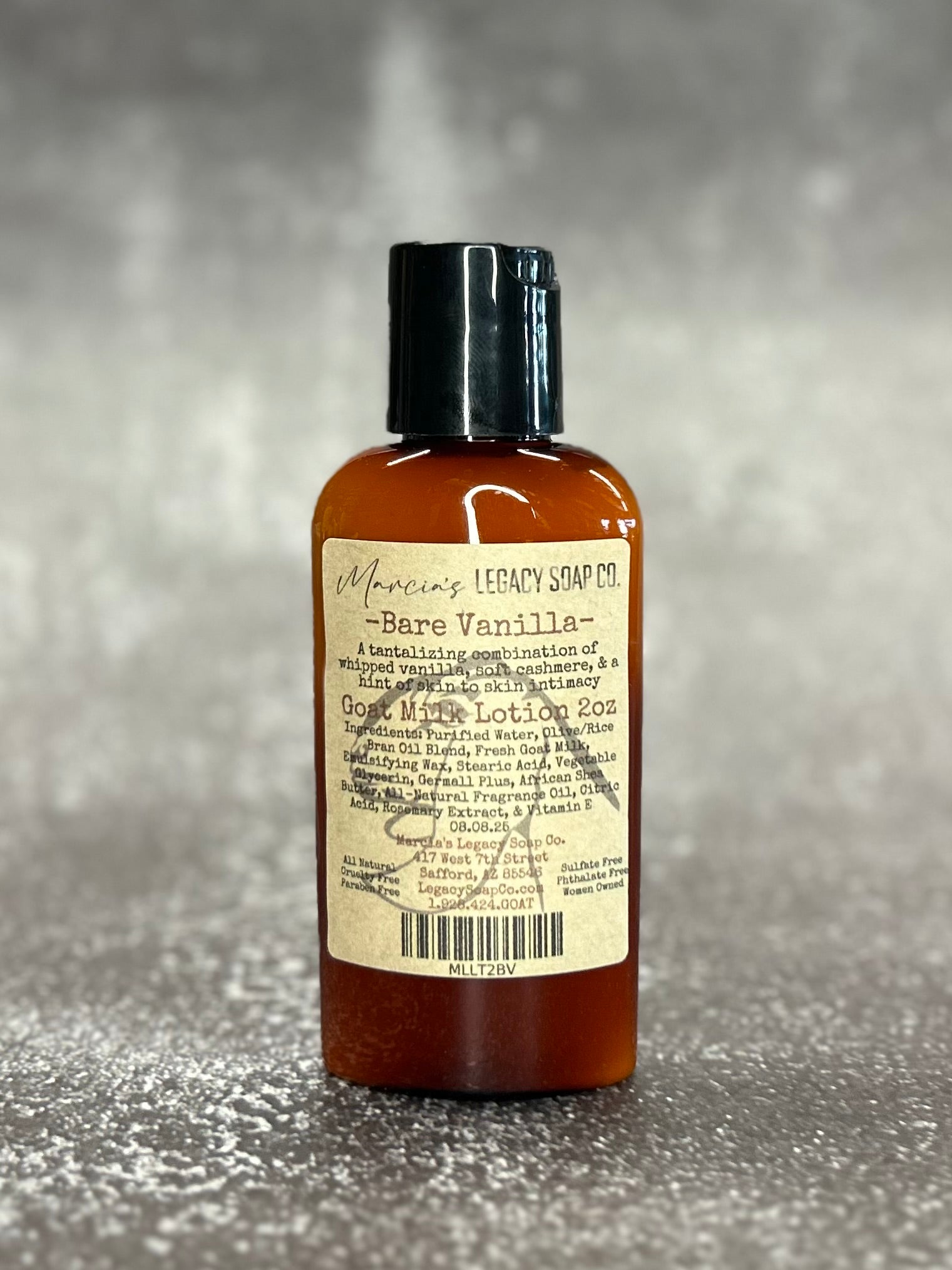 Goat Milk Lotion 2oz - Bare Vanilla