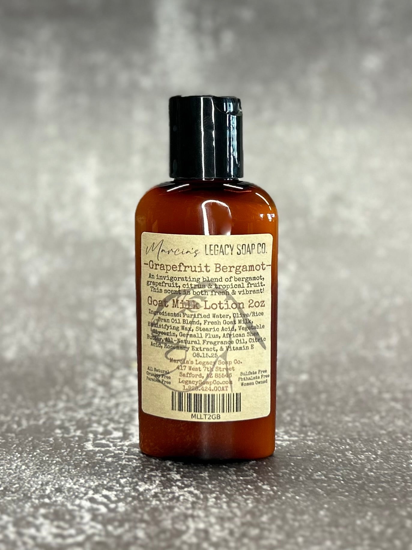 Goat Milk Lotion 2oz - Grapefruit Bergamot