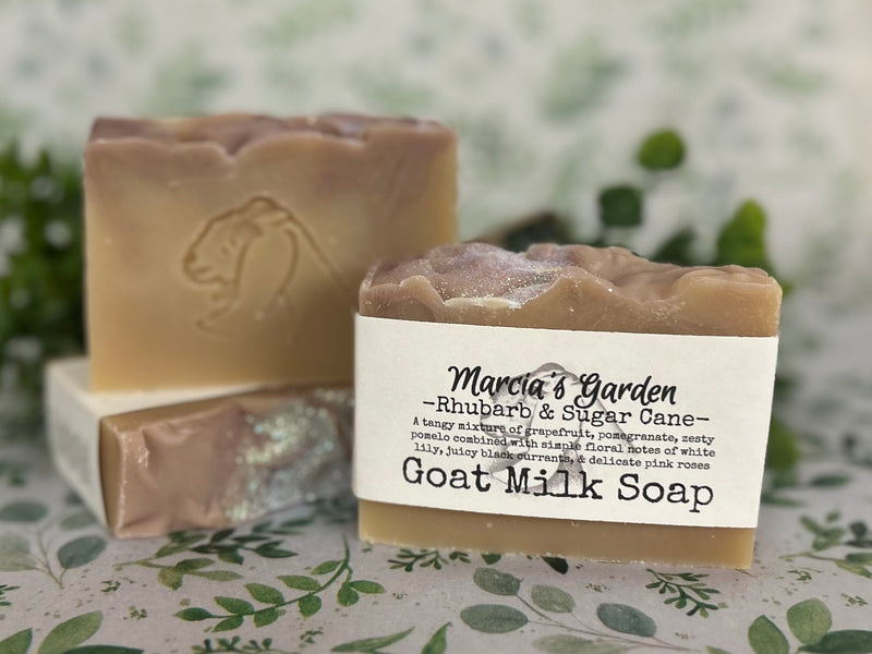 Rhubarb & Sugar Cane Goat Milk Soap