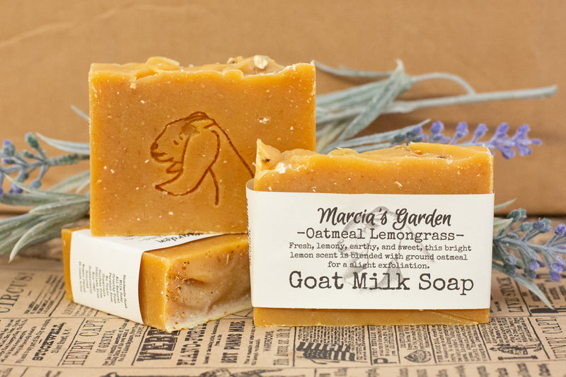 Oatmeal Lemongrass Goat Milk Soap