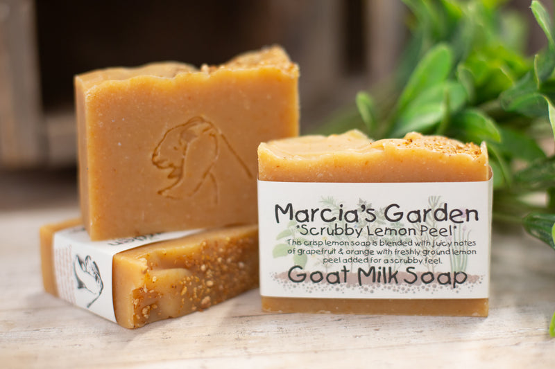 Scrubby Lemon Peel Goat Milk Soap